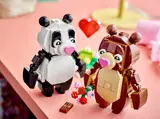 Detailed bear accessories.