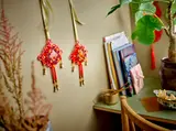 LEGO Lucky Knots as wall decor.