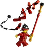 Minifigure with firecrackers.