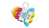 Colorful transparent rocket ornament.