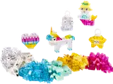 Transparent unicorn, mermaid, heart, whale, star builds.