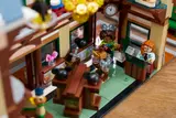 LEGO shop interior with minifigures.