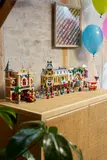 LEGO Main Street on cabinet display.