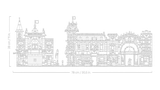 Main Street blueprint with dimensions.