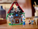 Workshop front with minifigures.