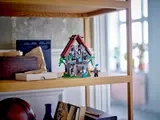 Workshop on a wooden shelf.