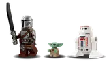 Mando, Grogu, R5-D4 minifigs.