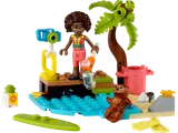 LEGO Friends Beach Cleanup build detail.