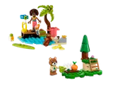 LEGO Animal Crossing Maple's Pumpkin Garden and LEGO Friends Beach Cleanup builds.