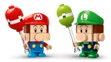 Close-up of Baby Mario and Baby Luigi figures.