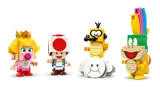 Brick-built Mario Kart characters.