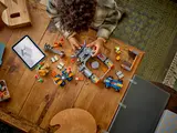 Building with tablet instructions.