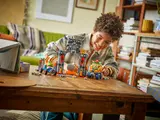 Child playing with the set.