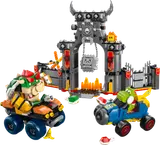 Bowser and Yoshi race with castle.