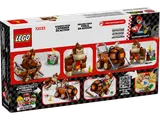Back of LEGO Donkey Kong's Jumbo Kart box with features and dimensions.