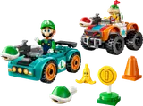 Luigi, Bowser Jr., karts, and racing accessories.