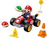 LEGO Mario Kart set with Mario and various accessories.