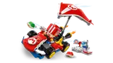 Action shot, kart mid-drift.