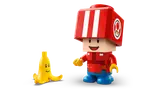 Character and banana close-up.