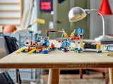 LEGO Mario Kart set on table.