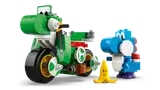 Blue Yoshi and green motorcycle details.