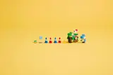 All LEGO Yoshi bike set elements.