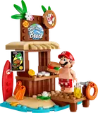Mario grabbing a bite at the beach stand.