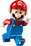Close-up of the LEGO Mario figure.