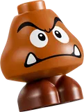 Close-up of the LEGO Goomba.