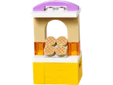 LEGO waffle stand alternate build with canopy.