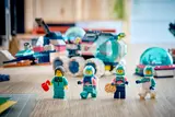 Four LEGO Mars Mission minifigures.