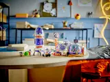 Complete LEGO Mars Space Base and Rocket display.