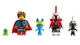Mateo and villains minifigure lineup.