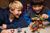 Kids enjoying Mateo's Fire Chameleon.