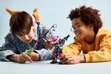 Children playing with Cyber Brain Mech robot.