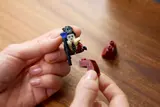 Assembling Mayor minifigure.