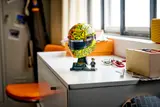Helmet on desk