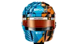 Front detail of F1 helmet.