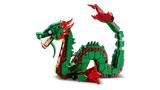 Coiled LEGO sea serpent.