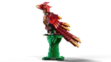 LEGO phoenix on a stand.