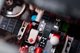 Close-up of G 500 gear shifts.