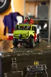Unimog front view, rugged look.