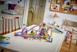 Wide view of assembled LEGO Mermaid Roller Coaster.