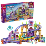 Mermaid Roller Coaster with shell stage and riders.
