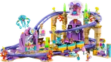 LEGO Friends Mermaid Roller Coaster full view with minifigures.