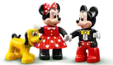 DUPLO Mickey, Minnie, Pluto figures.