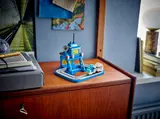 LEGO Micro Command Center on a desk.