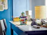 Micro NINJAGO City on a desk.