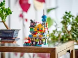 Micro NINJAGO build on display.