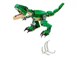 LEGO T-Rex pouncing with bones
